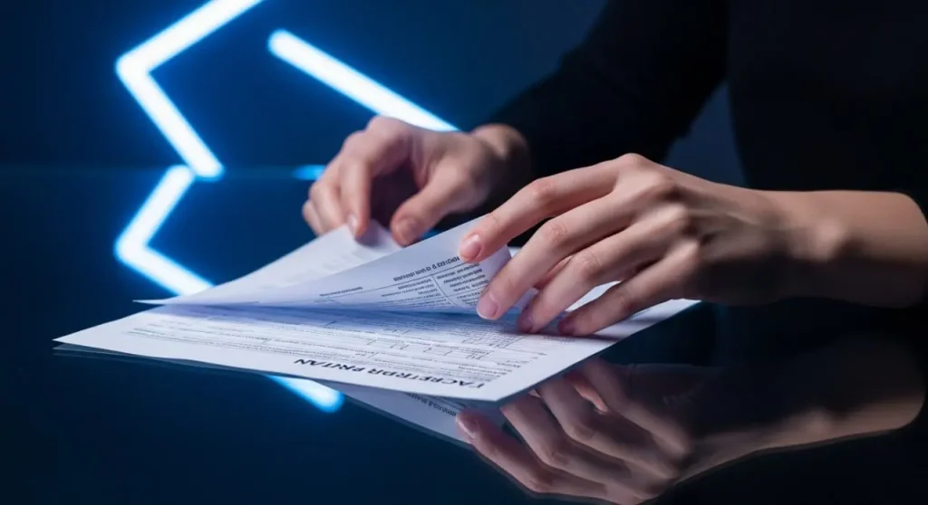 مدیر کسب‌وکار در حال بررسی اسناد مالی و برنامه‌ریزی مالیاتی